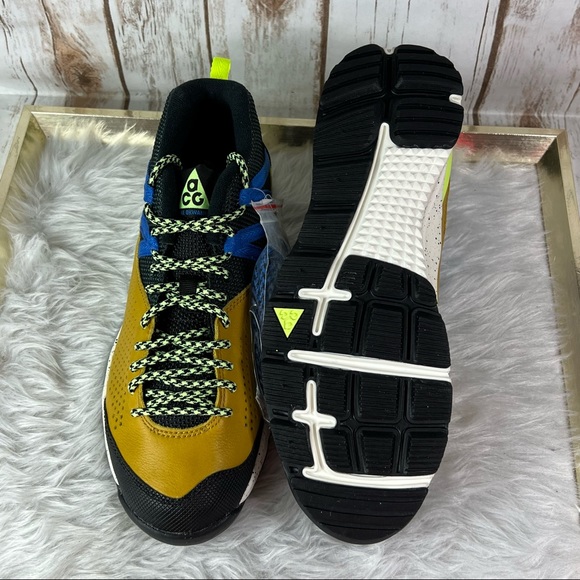 New Nike ACG Okwahn 2 Dark Citron/ Volt Glow Hiking Trail Shoes Sneakers - Picture 11 of 14